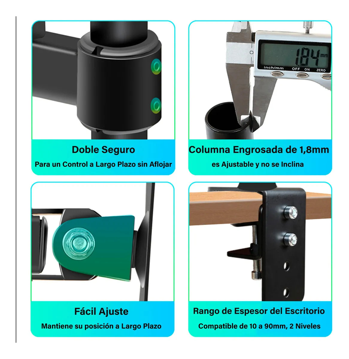 Soporte De Monitor Para Escritorio Articulado 17 A 32