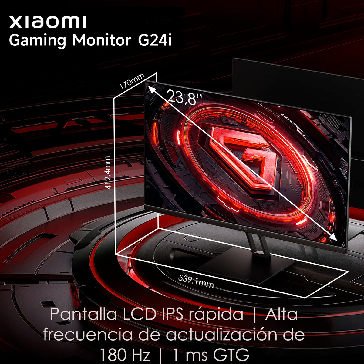 Xiaomi Gamer Monitor G24i 23.8 Fhd 1920*1080 Ips Dp A 180hz Negro