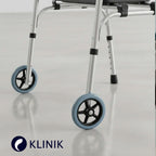 Andador Plegable con Asiento y Ruedas Aluminio Reforzado 150kg