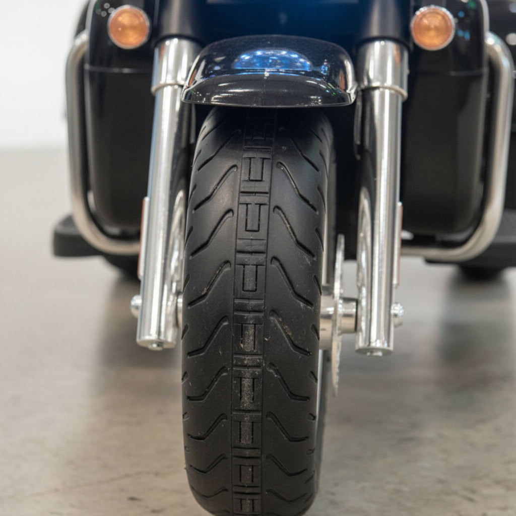 Moto Eléctrica Montable Policia 12v Doble Motor Con Luces Led