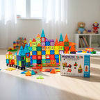 Bloques Magnéticos Juego De Construccion 3D No Toxico 112pzs