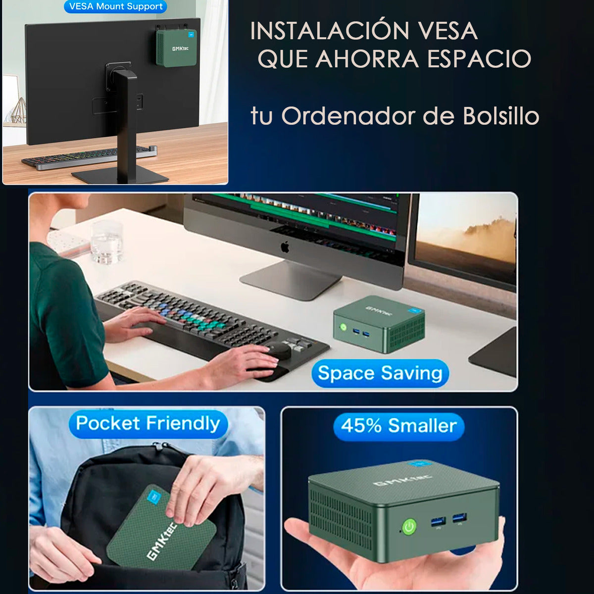 Mini Pc Gmktec M3 Plus N150 512gb 16gb 4k Dual Hdmi Ddr4