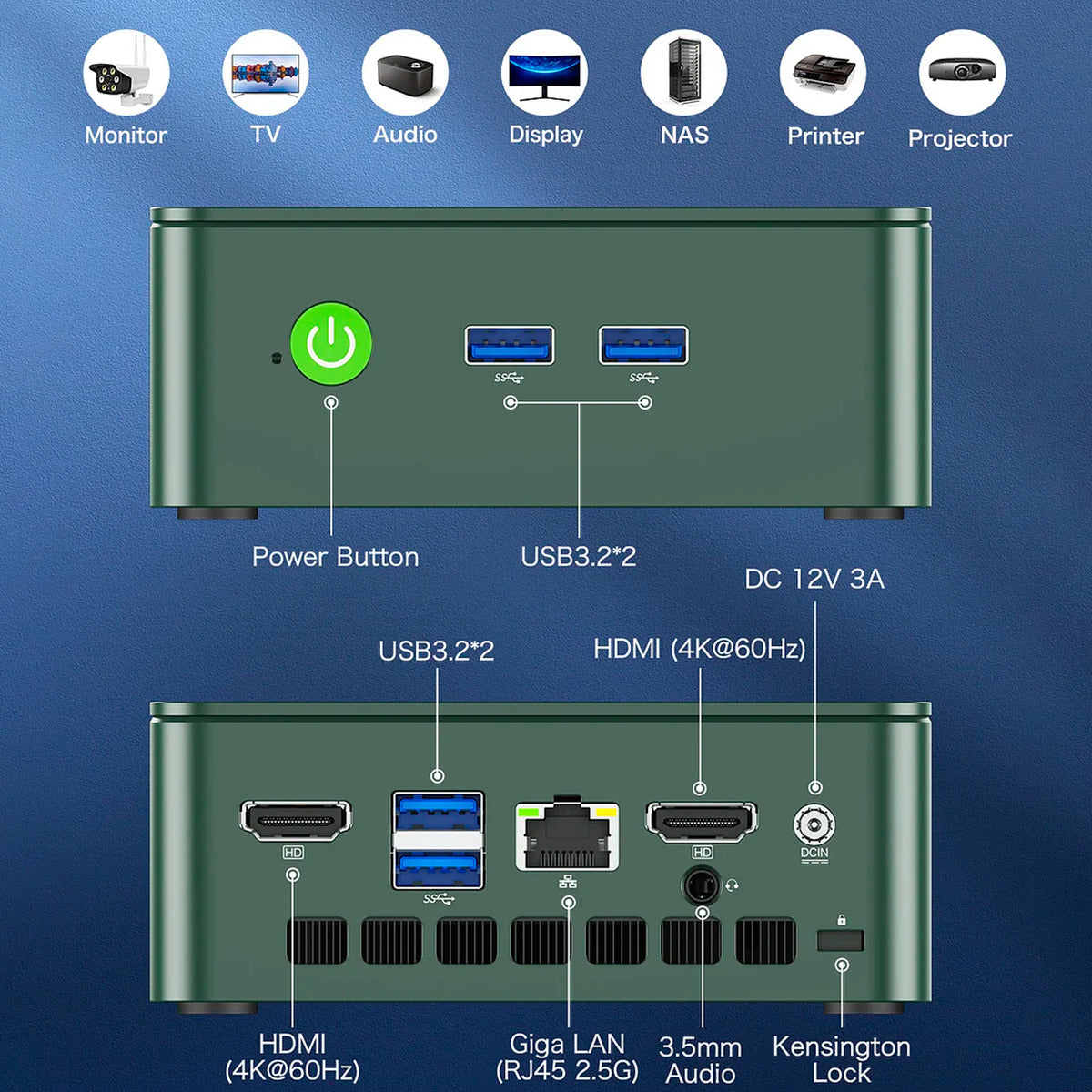 Mini Pc Gmktec M3 Plus N150 512gb 16gb 4k Dual Hdmi Ddr4