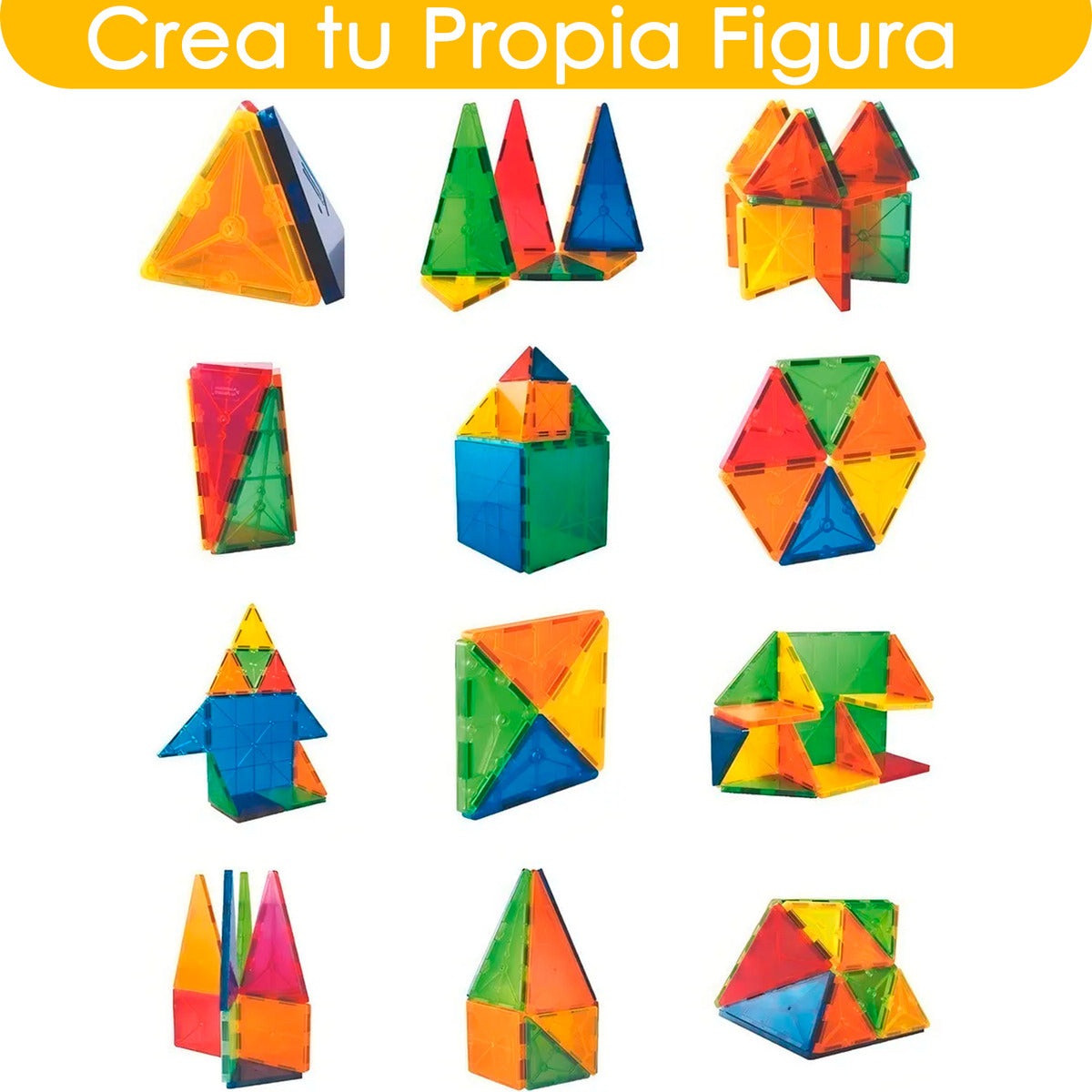 Bloques Magneticos Juego De Construccion 3D No Toxico De 60pzs