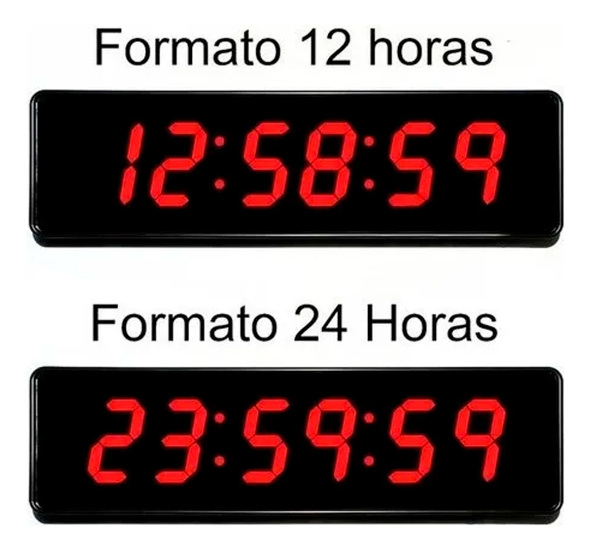 Reloj Digital Pared Led Con Cronometro Control Remoto Jh120