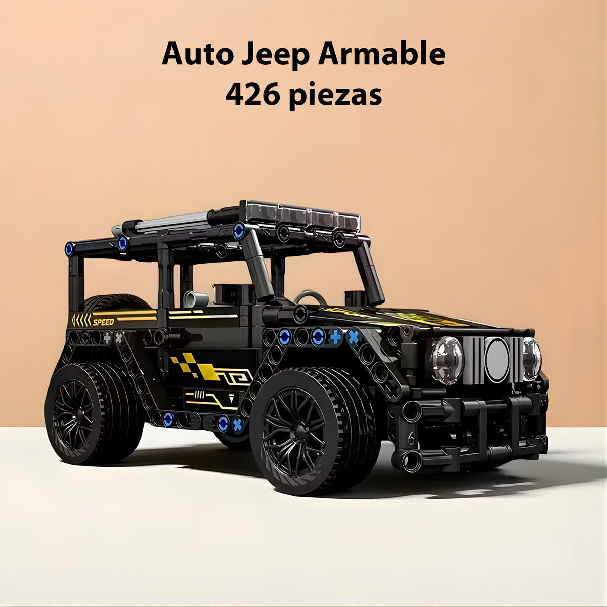 Juguete Armable Bloques Mercedes G-class 426 Piezas Escala 1:18 Didactico