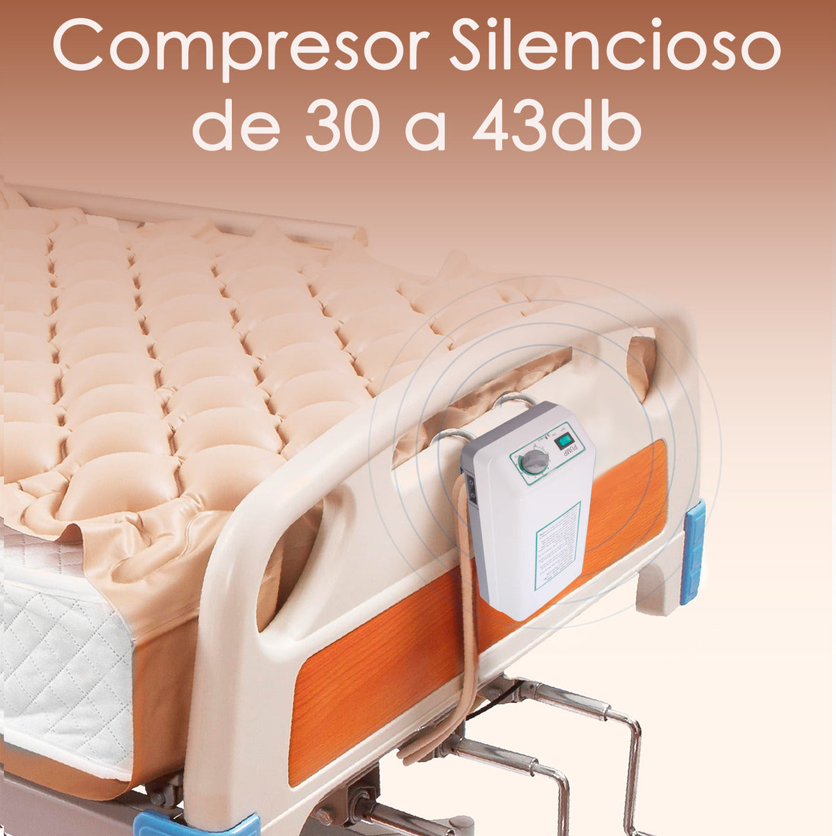 Compresor Para Colchón Klinik Silencioso 135kg Con Gancho