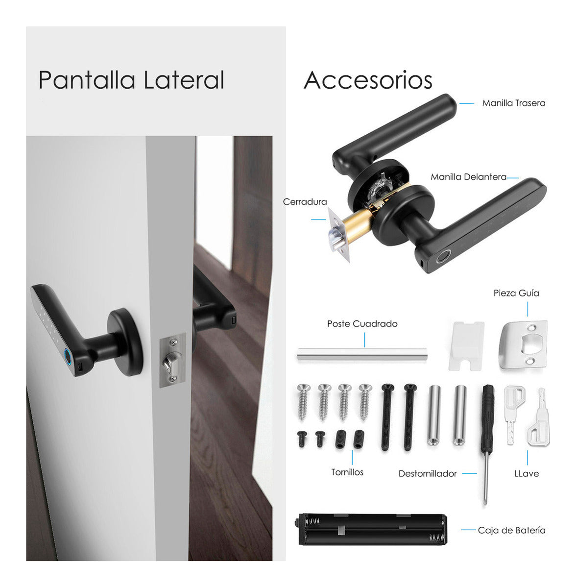Cerradura Inteligente Wifi Con Huella Codigo Y Llave