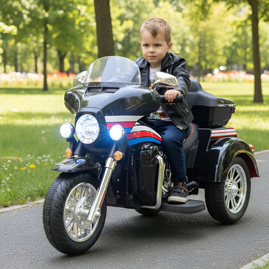 Moto Eléctrica Montable Policia 12v Doble Motor Con Luces Led