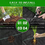 Malla Antimaleza De 2x100 Mts Tela Rollo Ground Cover Planta