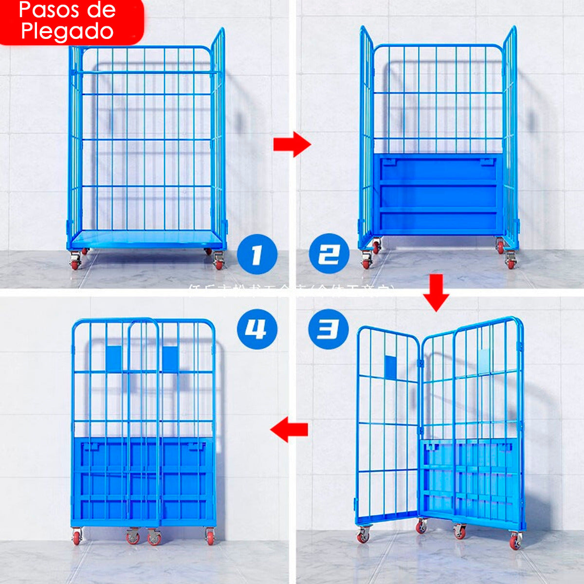 Carro Picking De Carga Para Bodega Plegable Acero 500kg