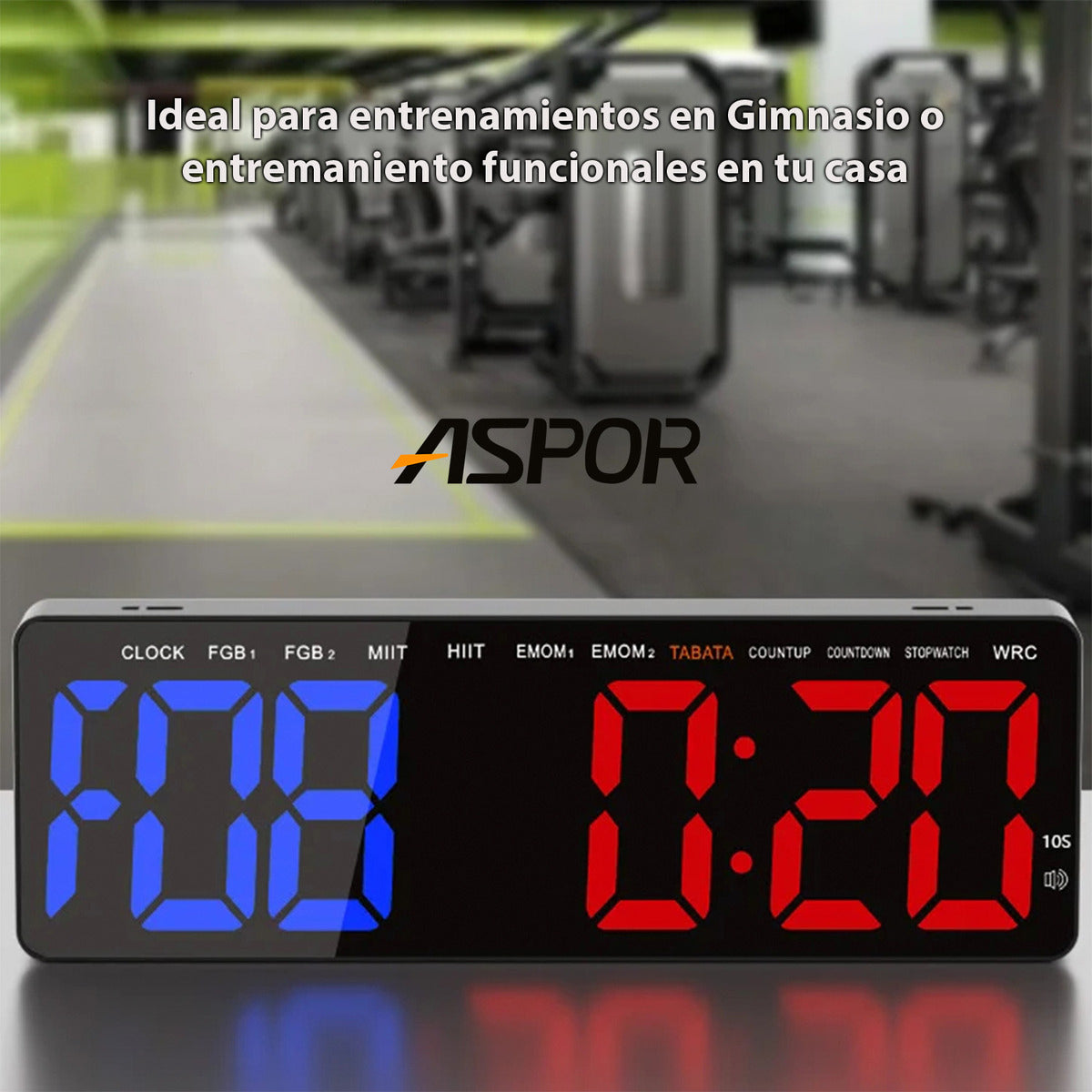 Reloj Cronometro Fitness Gimnasio Con Control 11 Modos