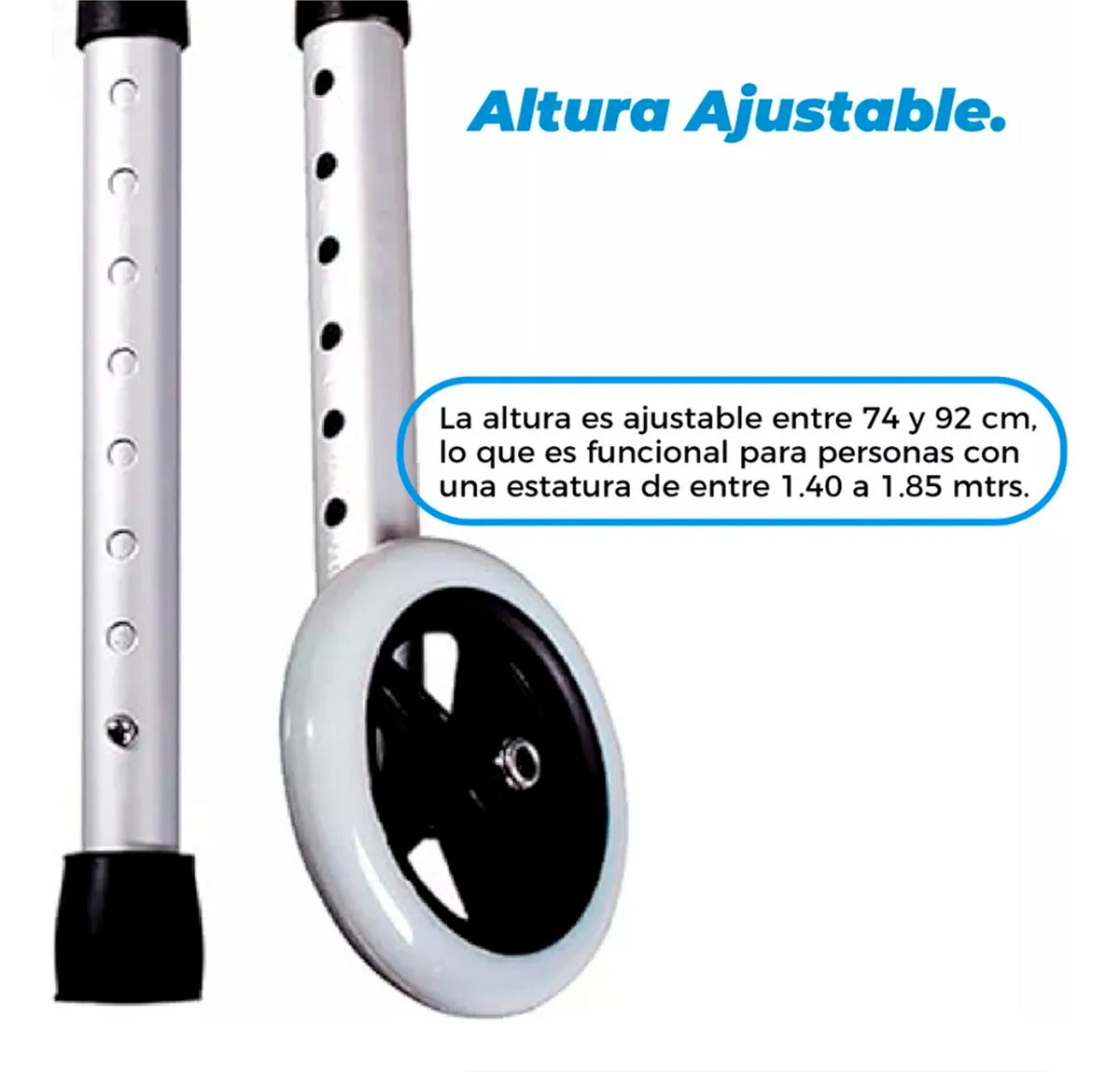 Andador Plegable con Asiento y Ruedas KLINIK - Aluminio Reforzado 150kg