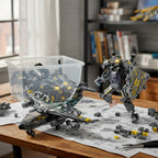 Juguete De Bloques De Construcción Avión Caza Robot De Batalla 549 Pcs