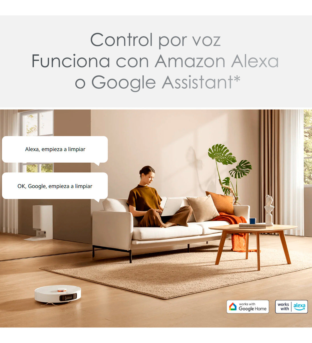 Xiaomi Robot 2en1 Aspirador Trapeador Wifi Vacuum X20+ 280m2 Blanco