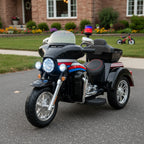 Moto Eléctrica Montable Policia 12v Doble Motor Con Luces Led
