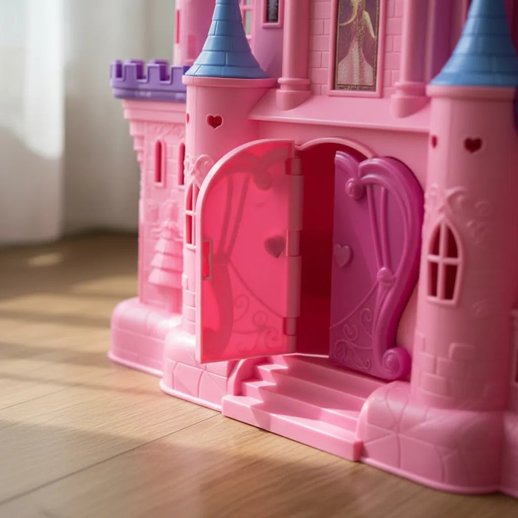 Castillo Con Princesas Y Carruaje Niñas Casa 2 Muñecas 55cm