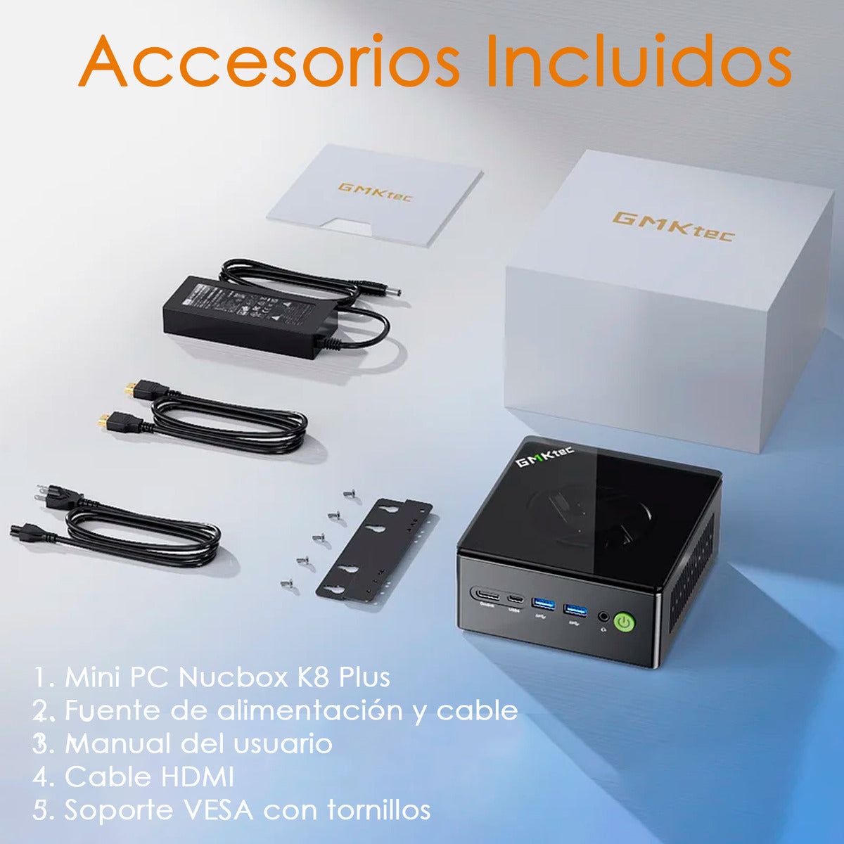 Mini Pc Gmktec K8 Plus Ryzen7 1tb 32gb Dual Lan 8k Ddr5