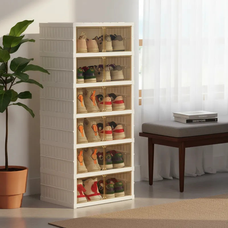 Zapatera Plegable  Organizador 6 Niveles 12 Espacios Beiti