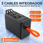 Power Bank Solar 80.000mah Bateria Portatil  Carga Rapida 22.5w