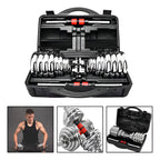 set de mancuernas ajustables 30 kl