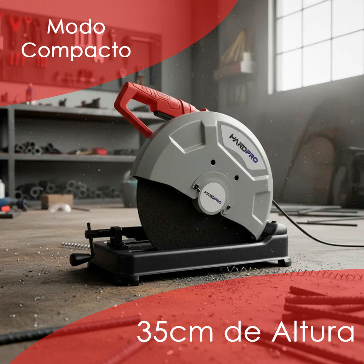 Tronzadora Para Metal Profesional Herramienta De 2600w Disco 355mm 14pLG