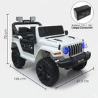 Auto Electrico Jeep Montable 4x4 Bateria Alta Duracion 12v