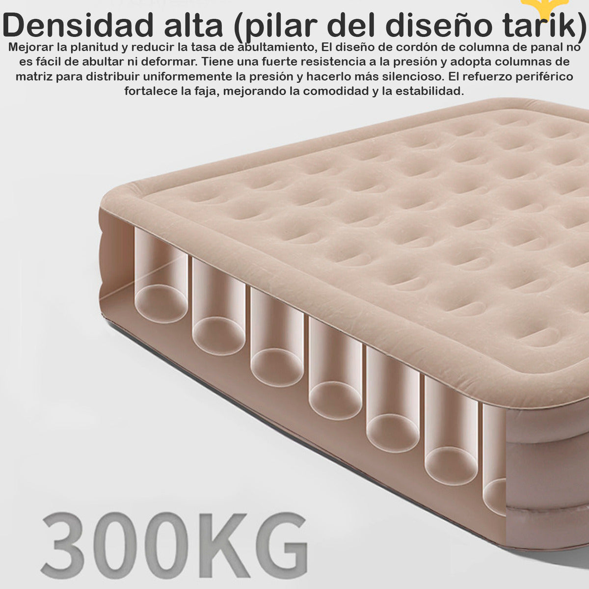 Colchón Cama Inflable Con Bomba Extraible De 2 plazas 40cm