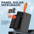 Power Bank Solar 80.000mah Bateria Portatil  Carga Rapida 22.5w