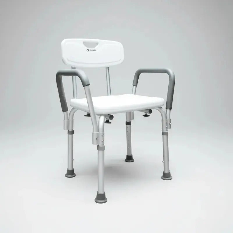 Silla De Baño Ducha Con Apoya Brazos Antideslizante Portatil Livelia