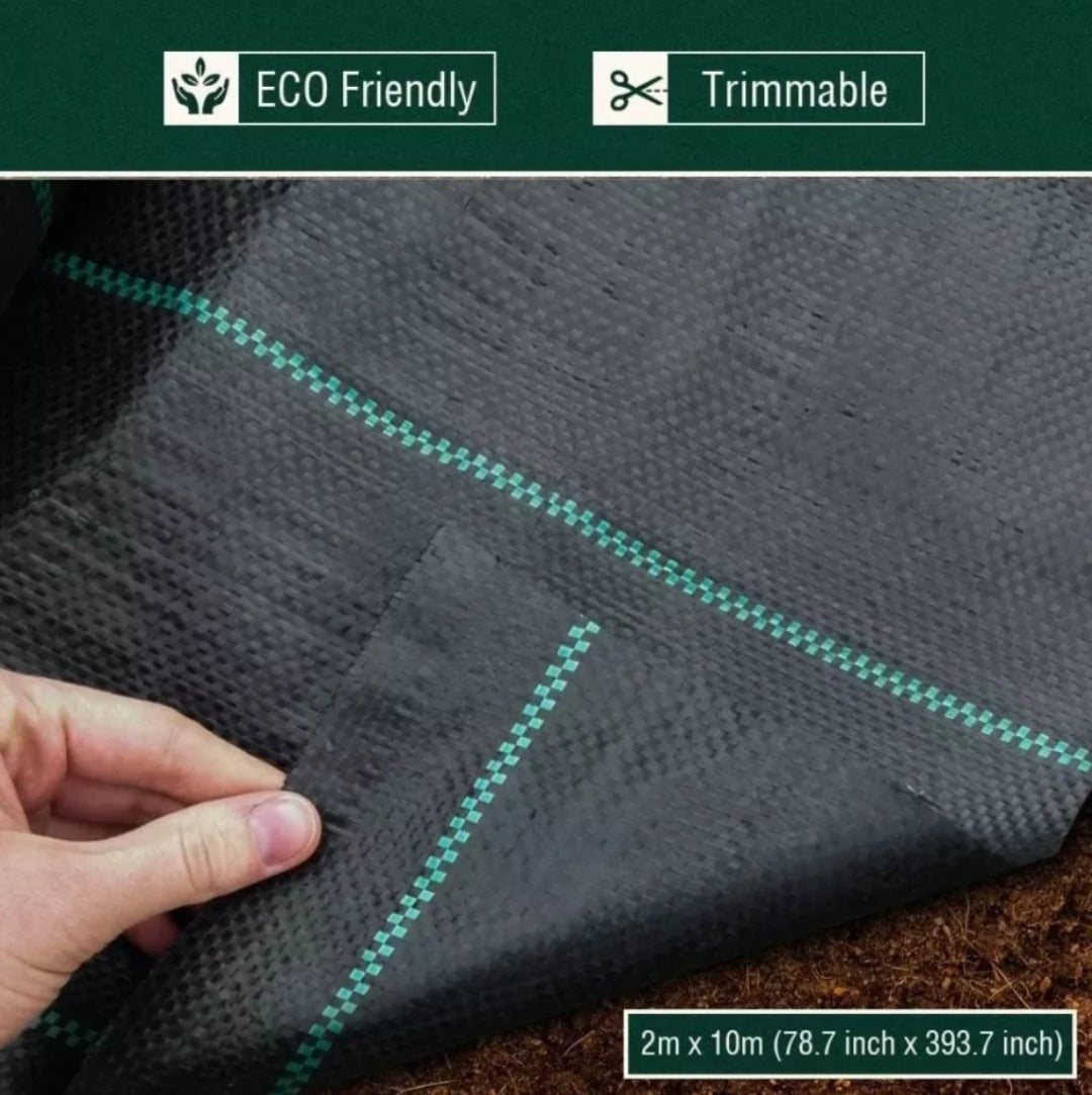 Malla Antimaleza 2x10 Mts Tela Rollo Ground Cover Planta