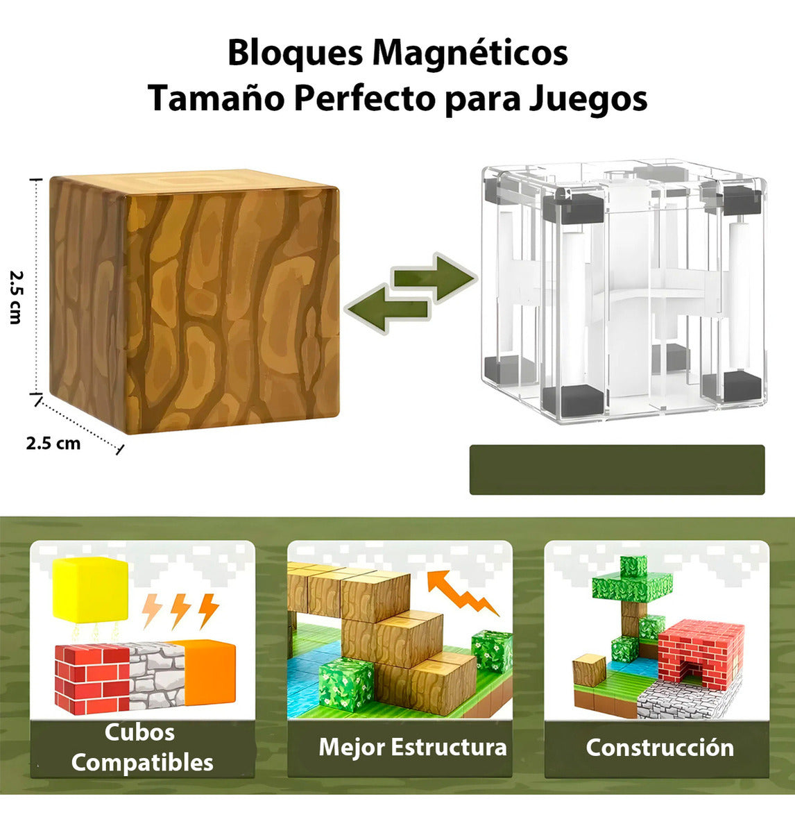 Bloques Construcción Niños Tipo Minecraft 100pcs 6 Muñecos