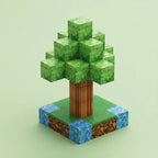 Bloques Magnéticos Tipo Minecraft 204 Pcs Mundo Portales 204 Bosque