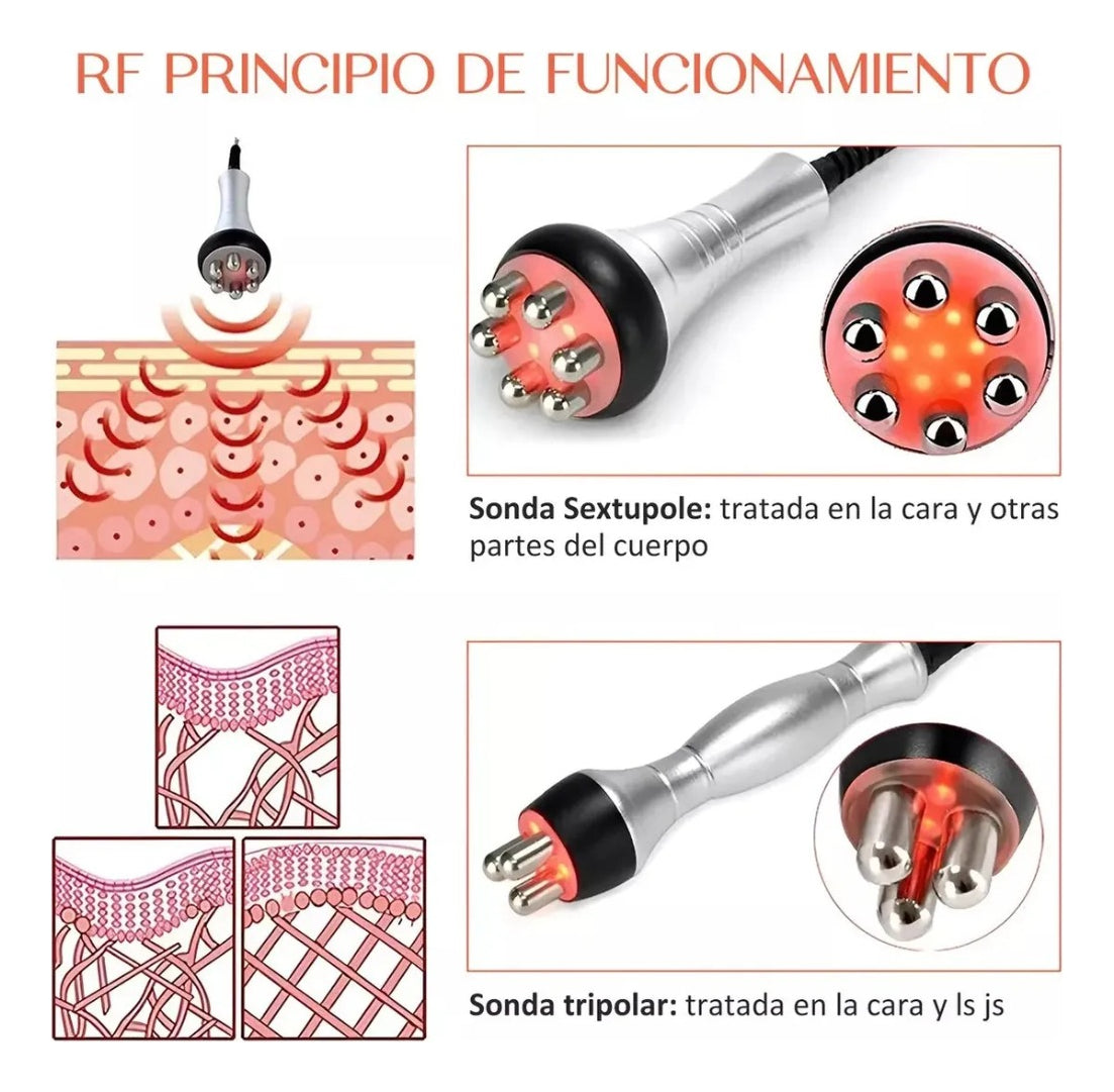 Maquina Radiofrecuencia Facial Corporal De Belleza 5 Niveles 2 En 1