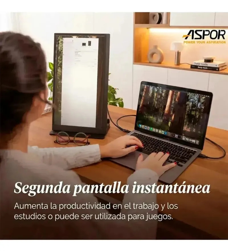 Monitor De 60hz Portatil Inalambrico 15.6 Pulgadas Full Hd
