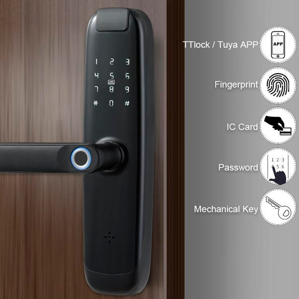 Cerraduras Digital Inteligente Wifi Huella Codigo Con Control