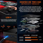 Mini PC MOREFINE M600 con AMD Ryzen 9, 32 GB RAM y 1 TB SSD para Gaming y Diseño