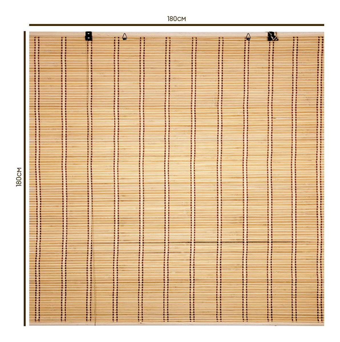 Cortina De Bambú Persiana Roller 180x180cm Enrollable Unicolor