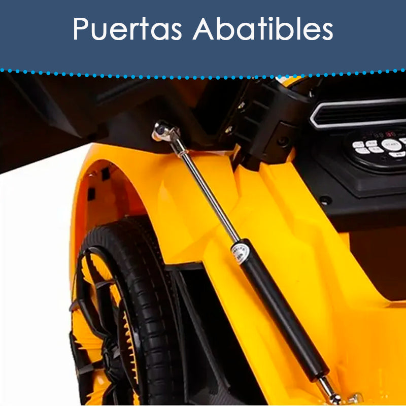 Auto Electrico Montable Lamborghini Con Boton De Reversa Corre 6km/h