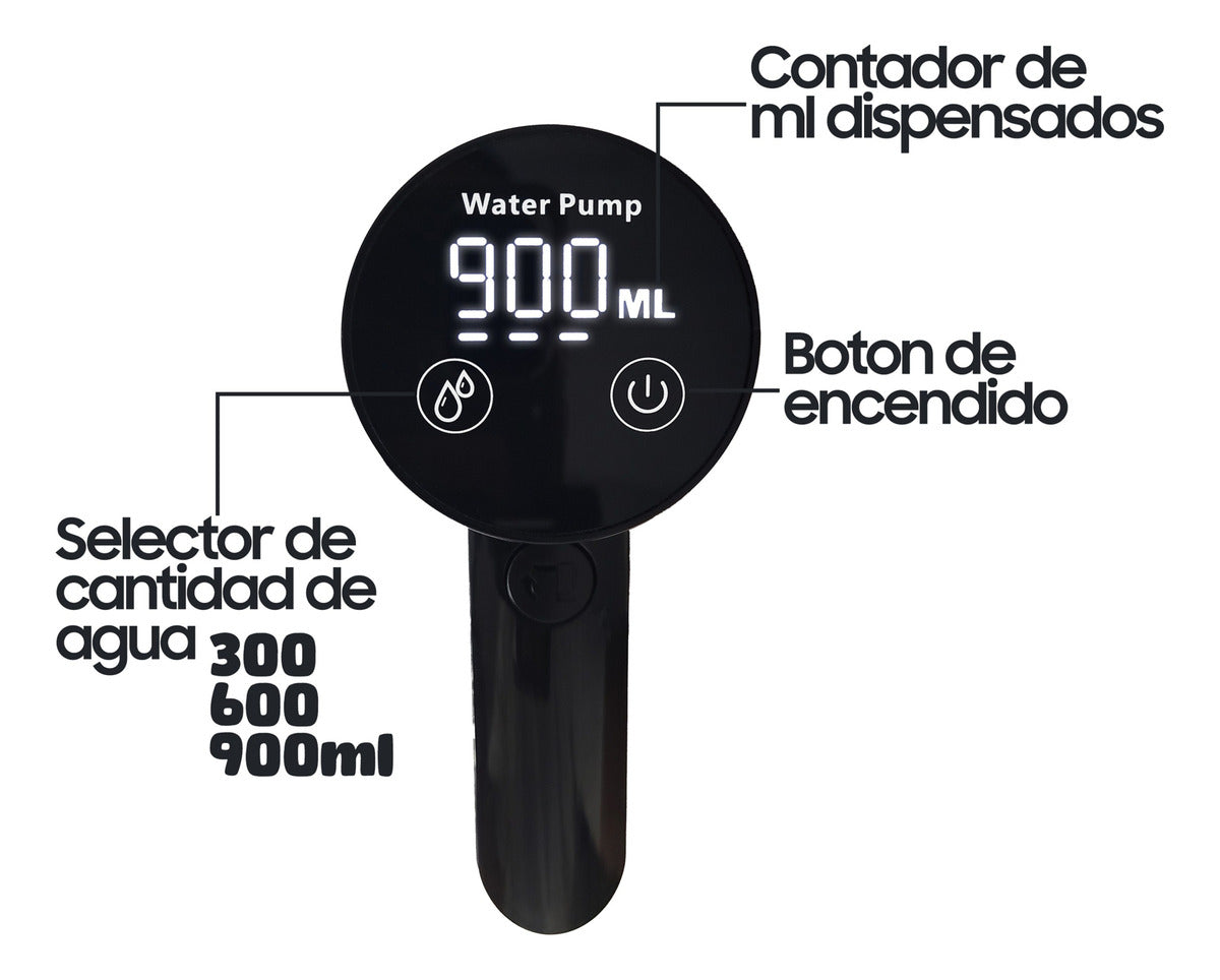 Dispensador De Agua Eléctrica Portatil Bomba Con Usb Recargable 7 Bidones