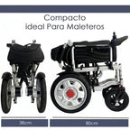 Silla de Ruedas Electrica Plegable con Joystick y Cinturón de Seguridad De 5 Velocidades