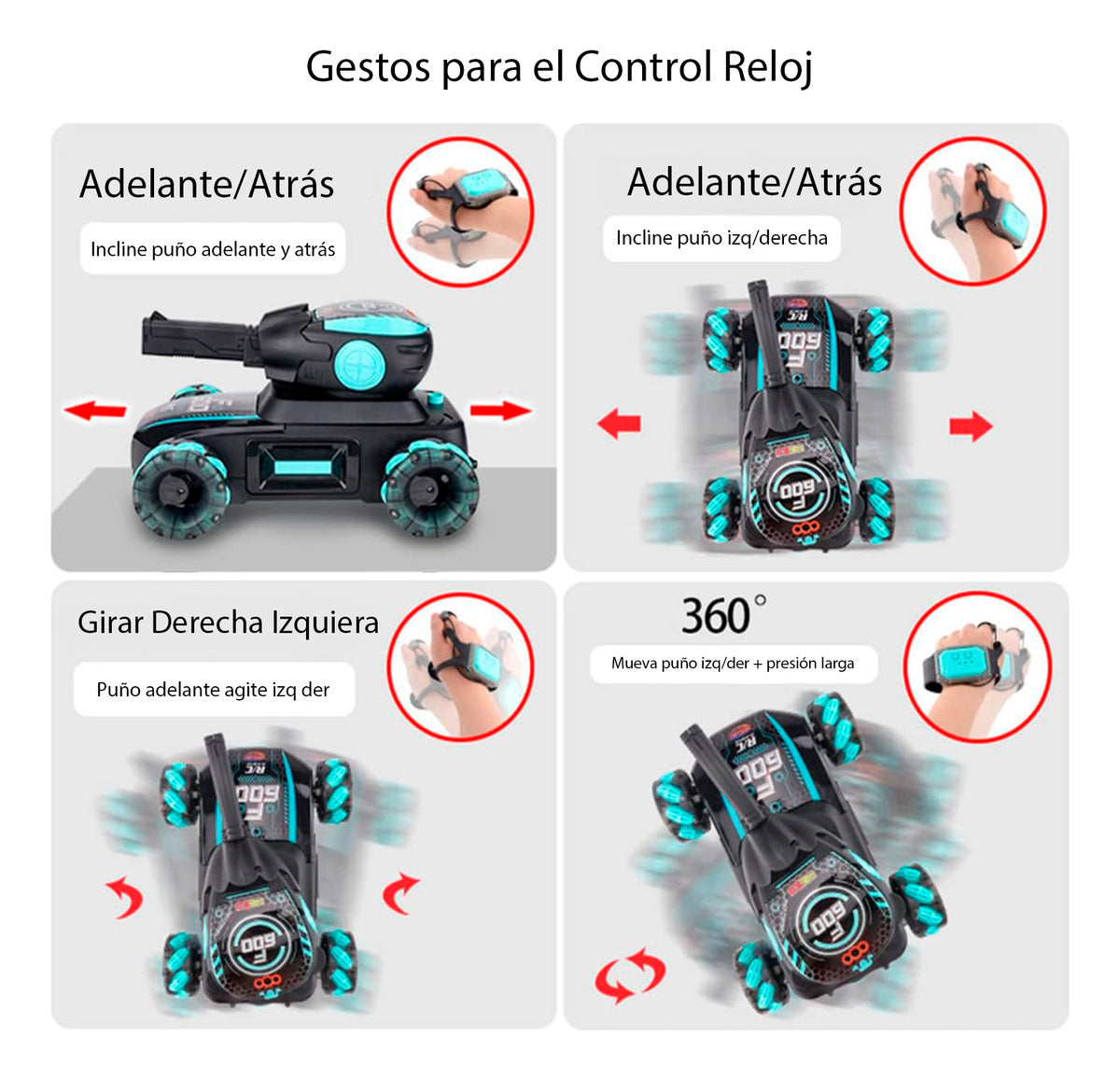 Auto Lanza Hidrogel Tanque Recargable Control Remoto Muñeca