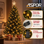 Arbol De Navidad Pino Artificial Con Luz De 1.8m 750 Ramas