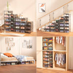 Set 6cajas Organizadoras De Zapatos Apilables Multiuso Beiti