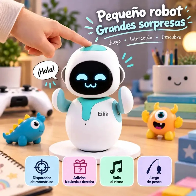 Robot Interactivo Eilik Mascota Con Inteligencia Emocional
