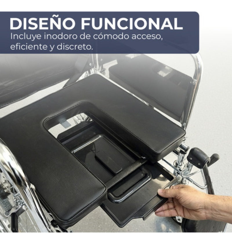 Silla De Ruedas Neurologica Pro Con Inodoro Reclinable