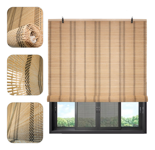 Cortina Bambú Fino Persiana Roller Enrollable 150x180cm