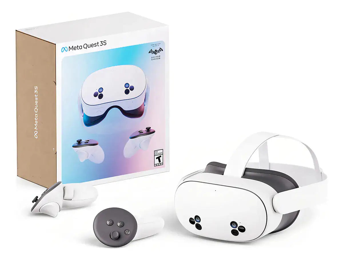 Lentes De Realidad Virtual Meta Quest 3s 256gb Juego Incluido Batman Arkham Shadow Edition Con Controles Foco Ajustable