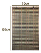 Cortina Bambú Persiana Bicolor 90x150cm Roller Con Diseños