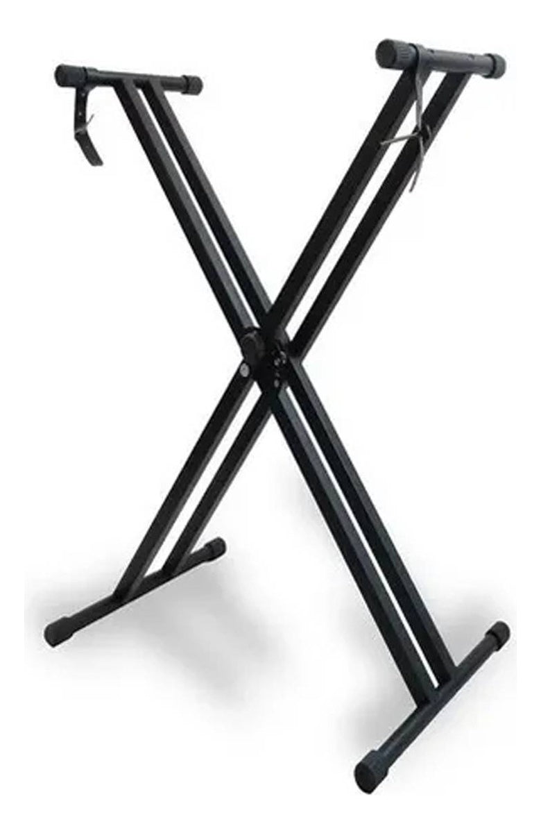 Soporte Atril Teclado Doble Barra Piano de 7 Niveles Con Correa